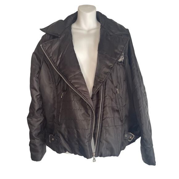 Vintage Y2K Baby Phat by Kimora Lee Simmons Women's Size 2X Black Zip Up Jacket - Picture 3 of 9